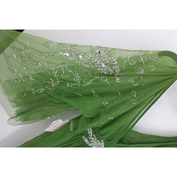 New Free People Vintage Dreams Tulle Embellished Maxi Top Green Size Small - Picture 7 of 12